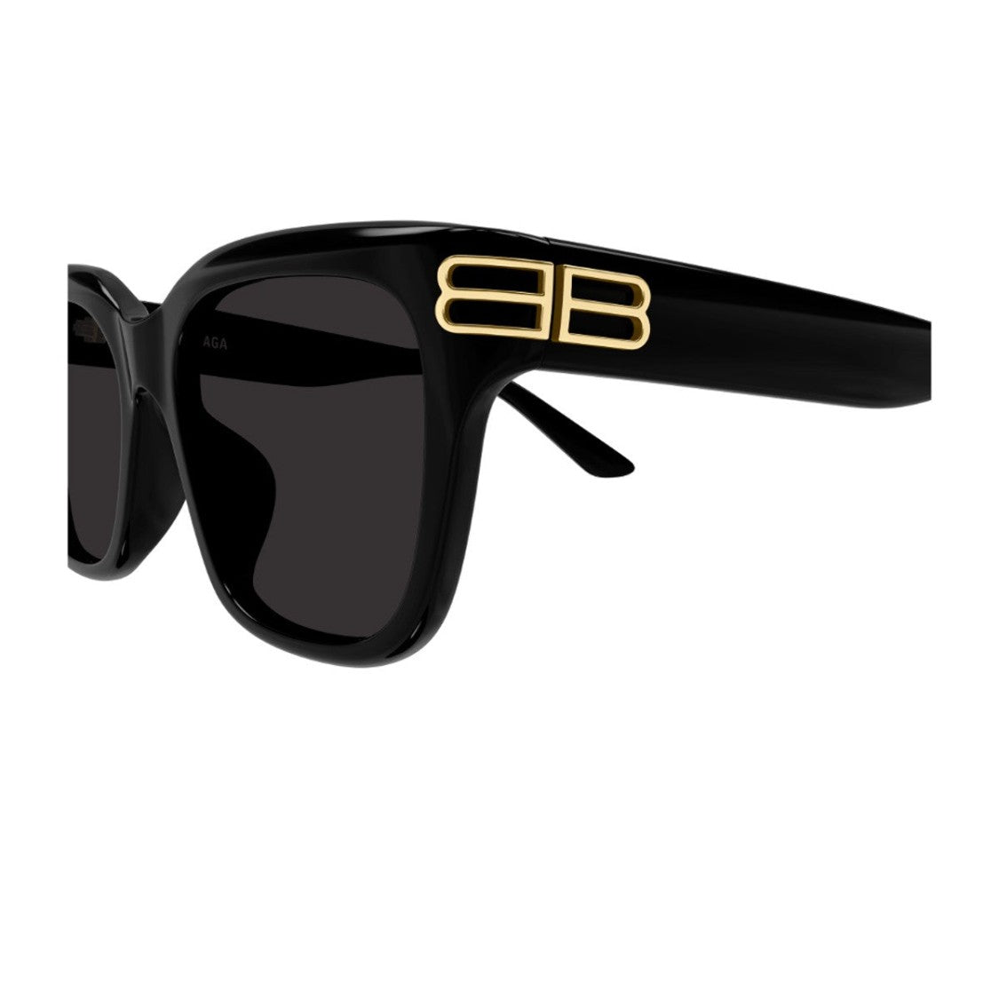 Balenciaga Black Everyday Bb0433sk Recycled Acetate Square Sunglasses
