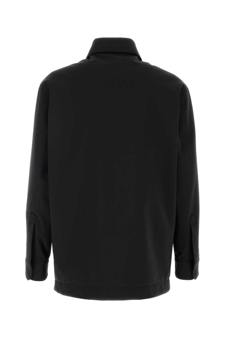 Fendi Black Stretch Wool Blend Jacket