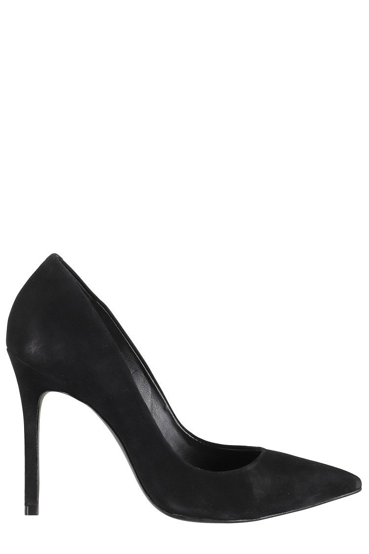 Schutz Pointed-Toe Black Suede Pumps