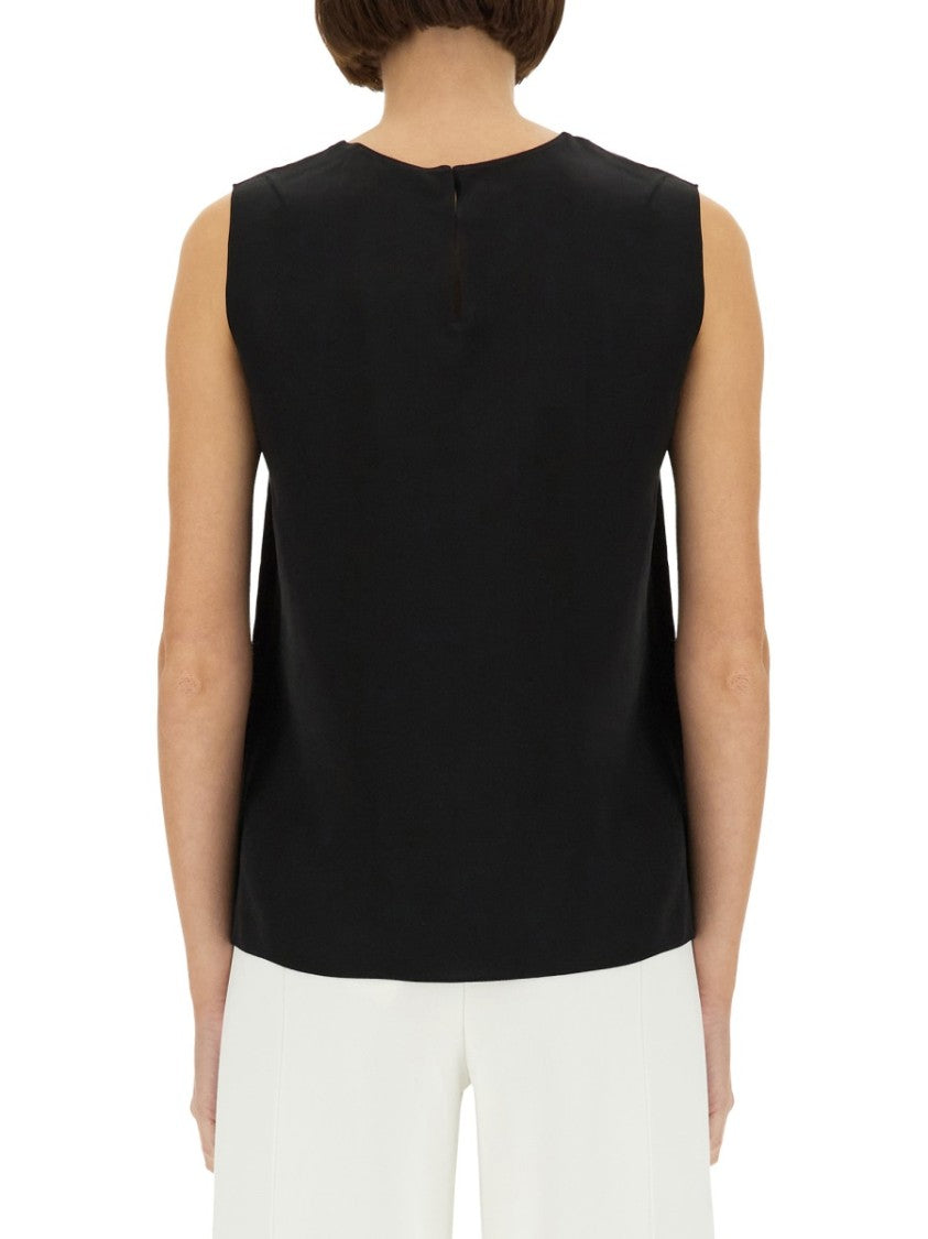 Theory Silk Sleeveless Top With Relaxed Silhouette