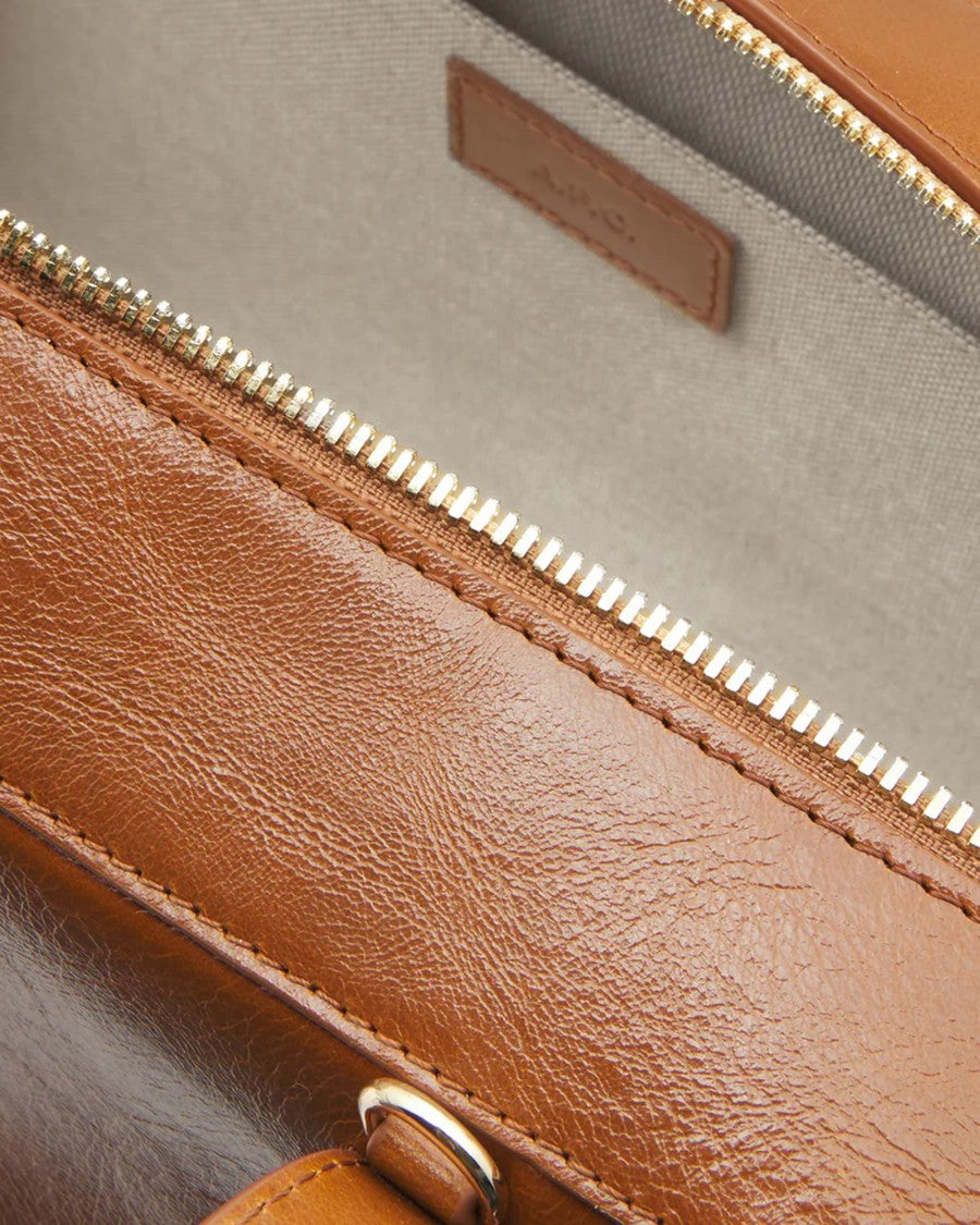 A.P.C. Coffee Virginie Box Handbag