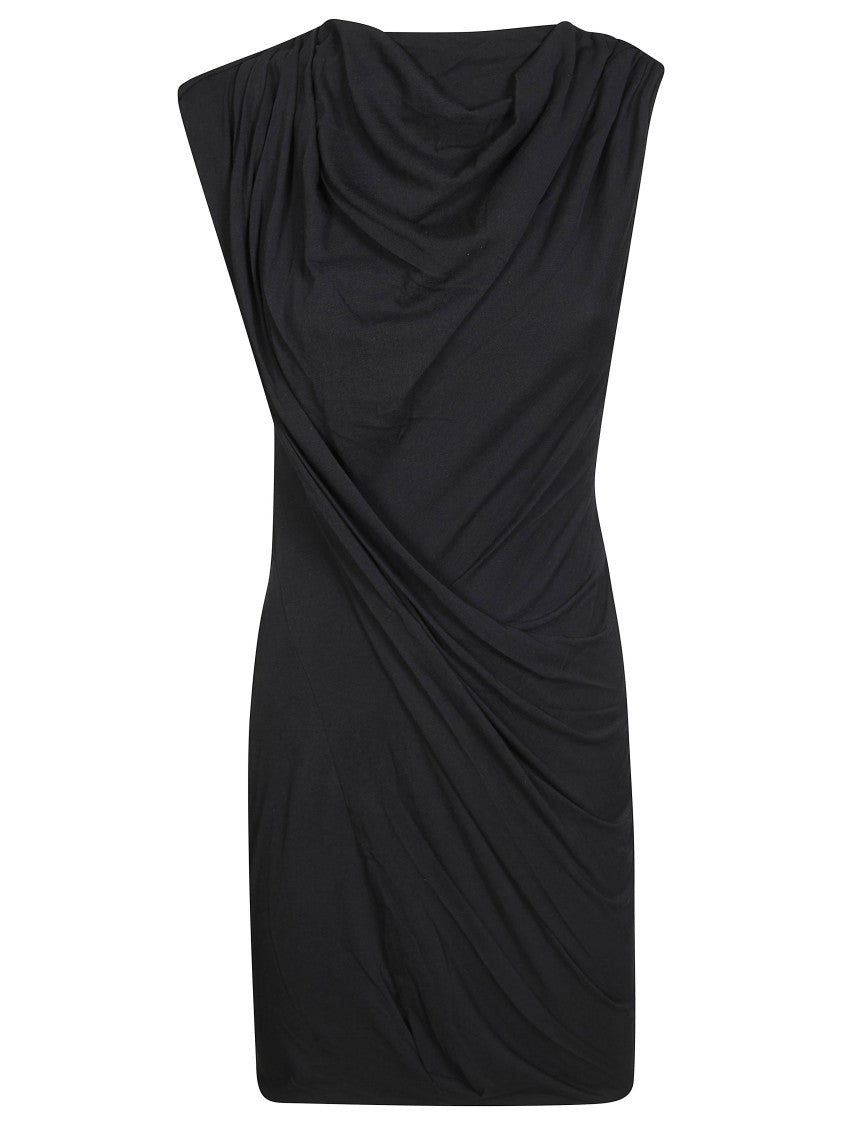 Entire Studios Asymmetrical Twist Draped Mini Dress