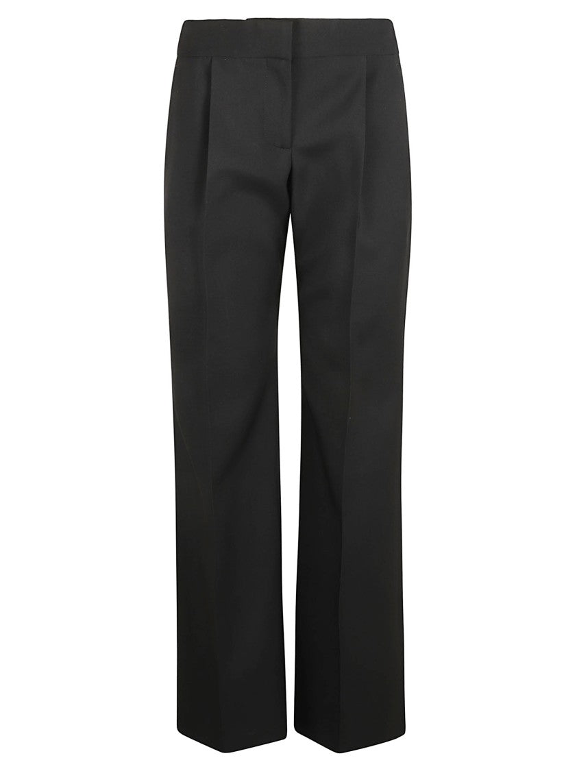 Alexander Mcqueen Tailored Black Trousers With High Waist