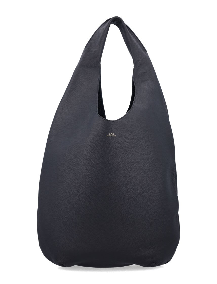 A.P.C. Le Neige Grained Leather Handbag