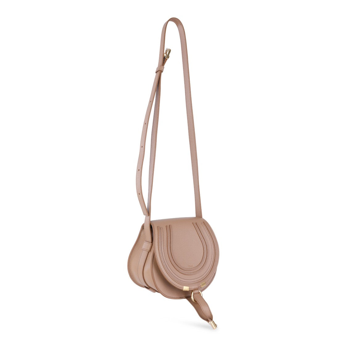 Chloé Light Pink Leather Marcie Crossbody Bag