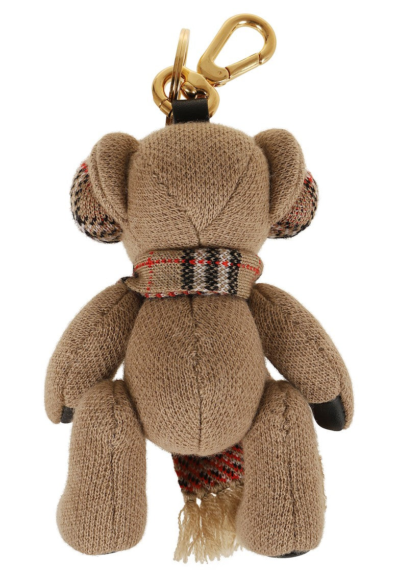Burberry Ls Thomas Bear Wool Cashmere Check Scarf Keyring