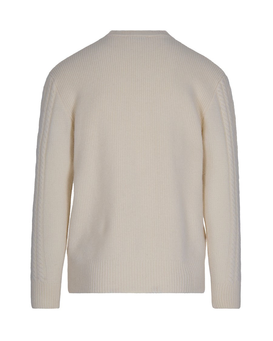 Paolo Pecora Cream Wool Sweater
