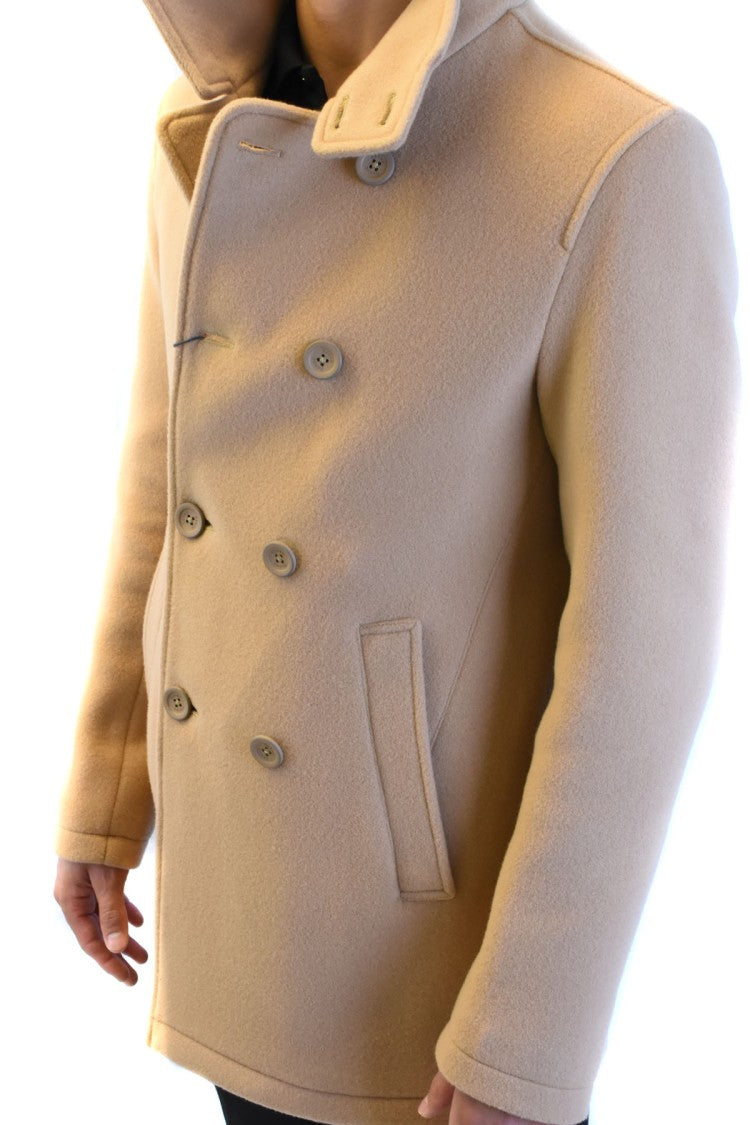 Herno Camel Wool-Blend Short Coat