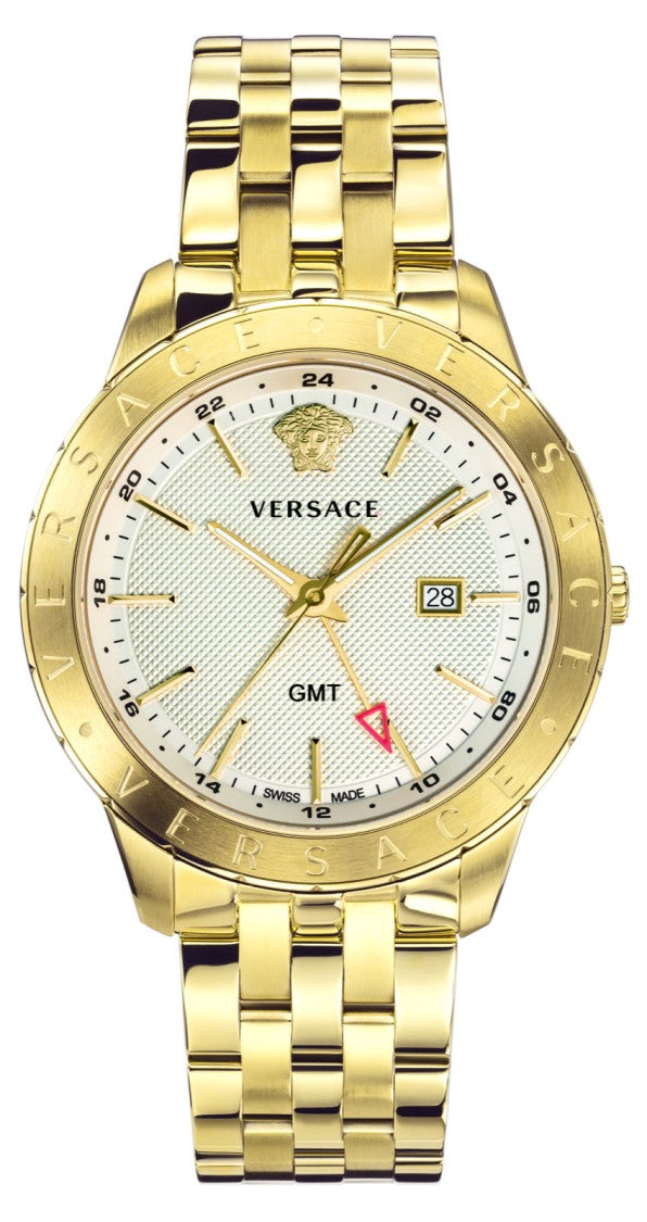 Versace Versace Univers Gmt 43Mm Analog Wristwatch
