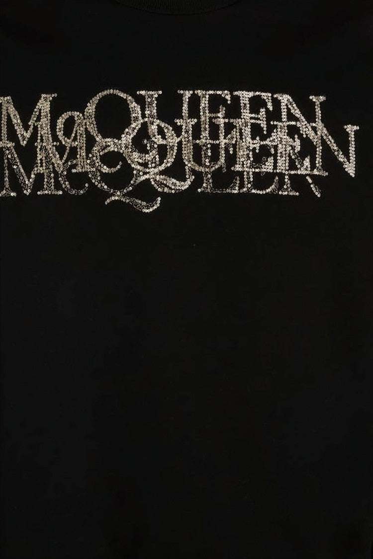 Alexander Mcqueen Long-Sleeve Sweatshirt With Textured Logo Design
