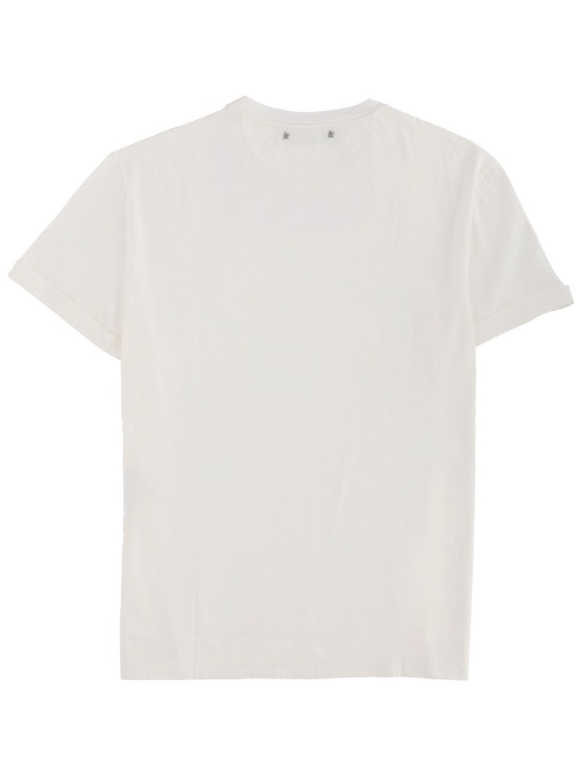 Golden Goose Crew Neck Cotton Smooth T-Shirt
