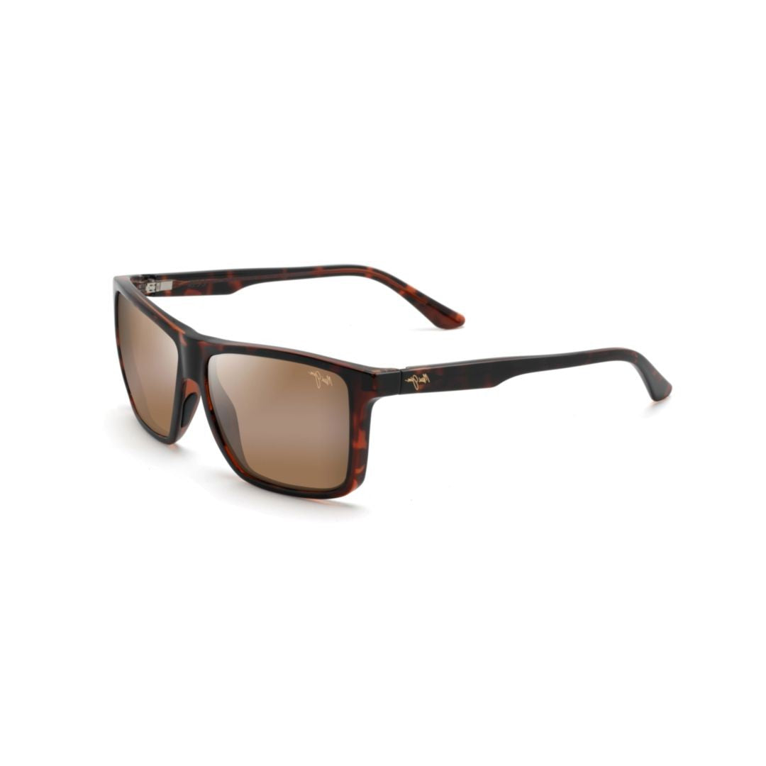 Maui Jim Mamalu Bay Rectangular Tortoiseshell Sunglasses With Brown-Tinted Lenses
