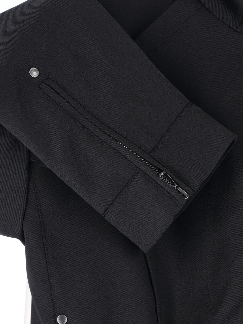 Kiko Kostadinov Black Structured Shoulder Cropped Jacket