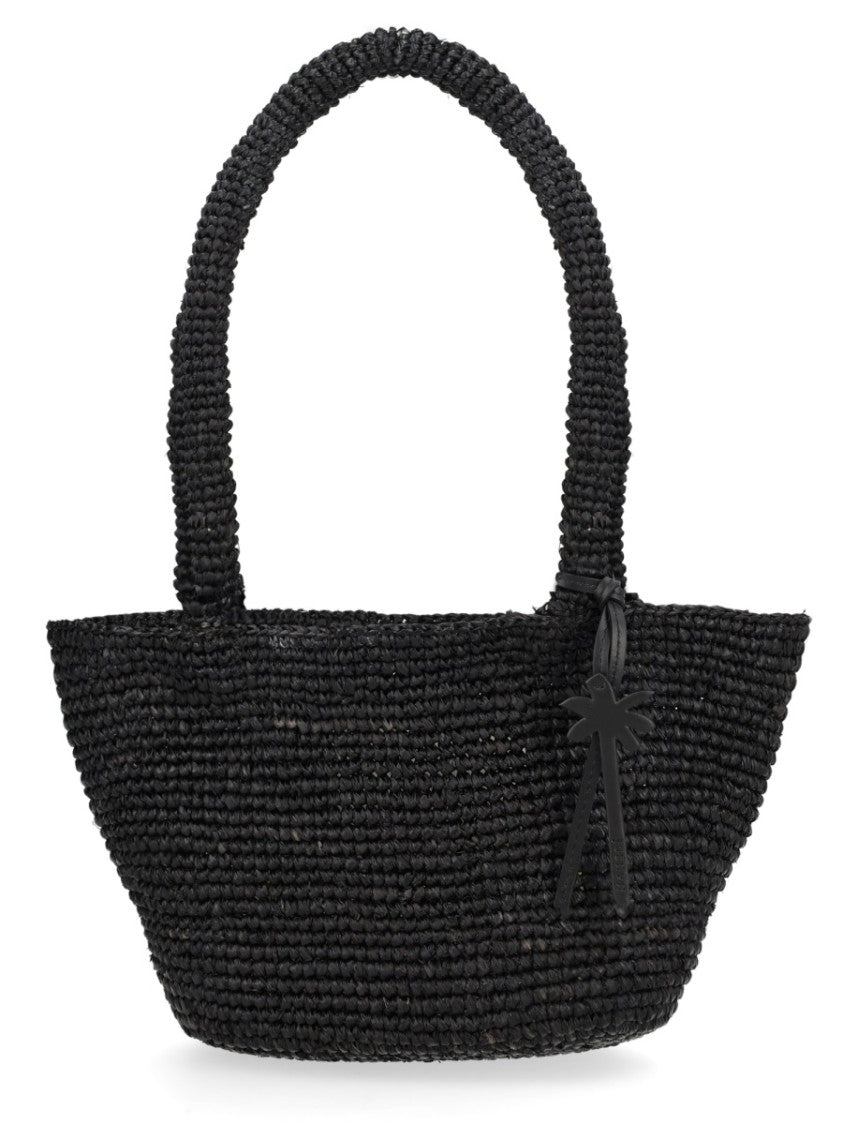 Manebi Natural Panier Woven Raffia Tote Bag