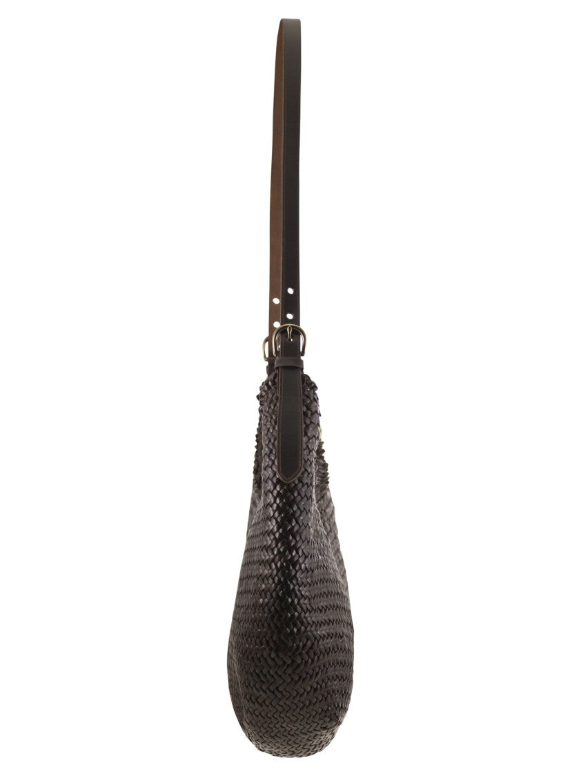 Dragon Luna Piena - Woven Leather Bag