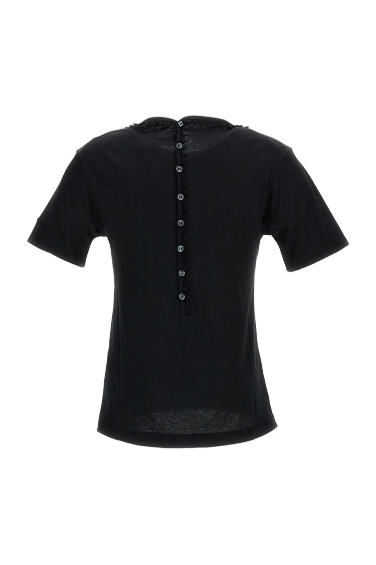 Jacquemus Short-Sleeved T-Shirt With Passementerie Trim And Embroidered Logo
