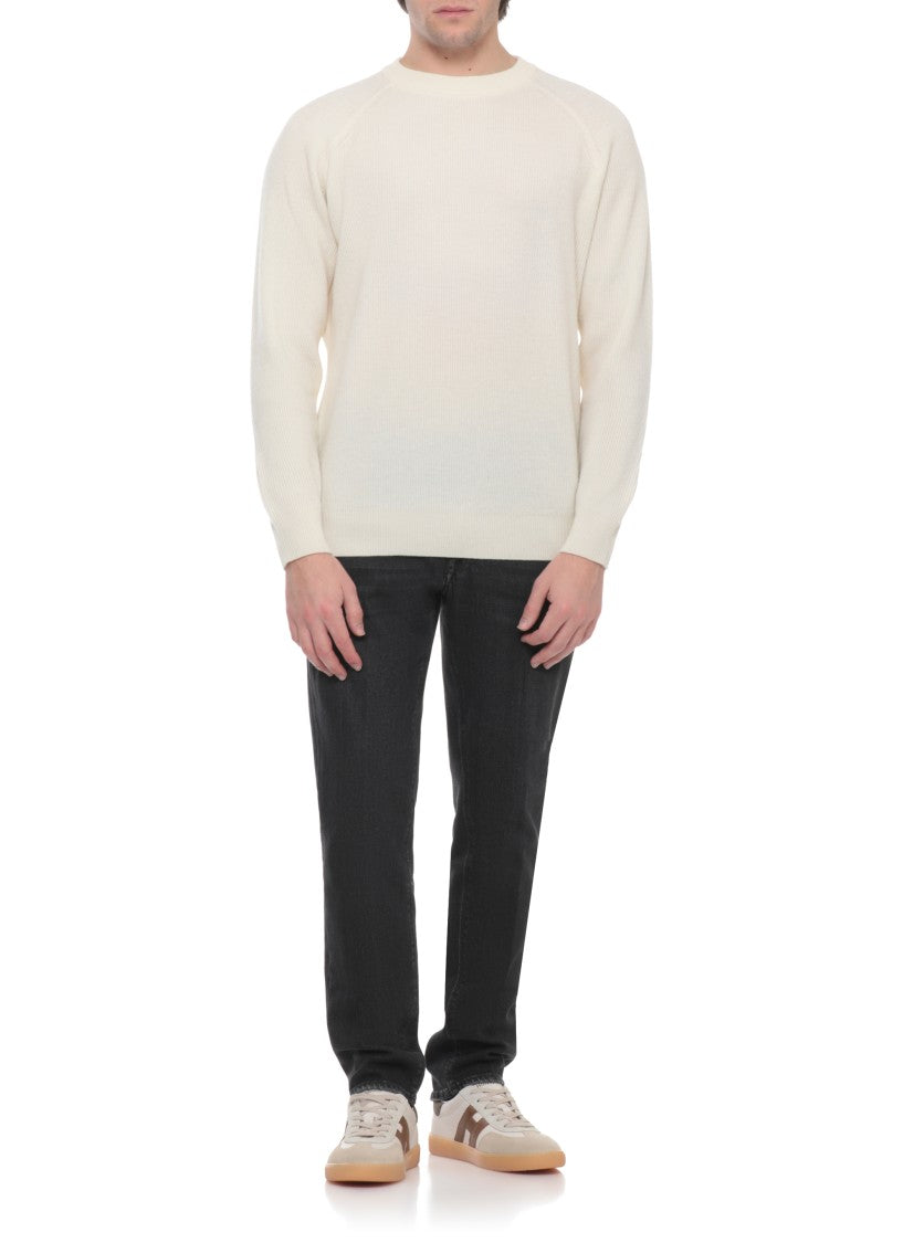 Hogan White Cool Suede-Blend Sneakers
