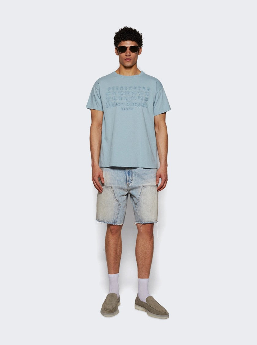 Maison Margiela Stamp Logo Tee Baby Blue