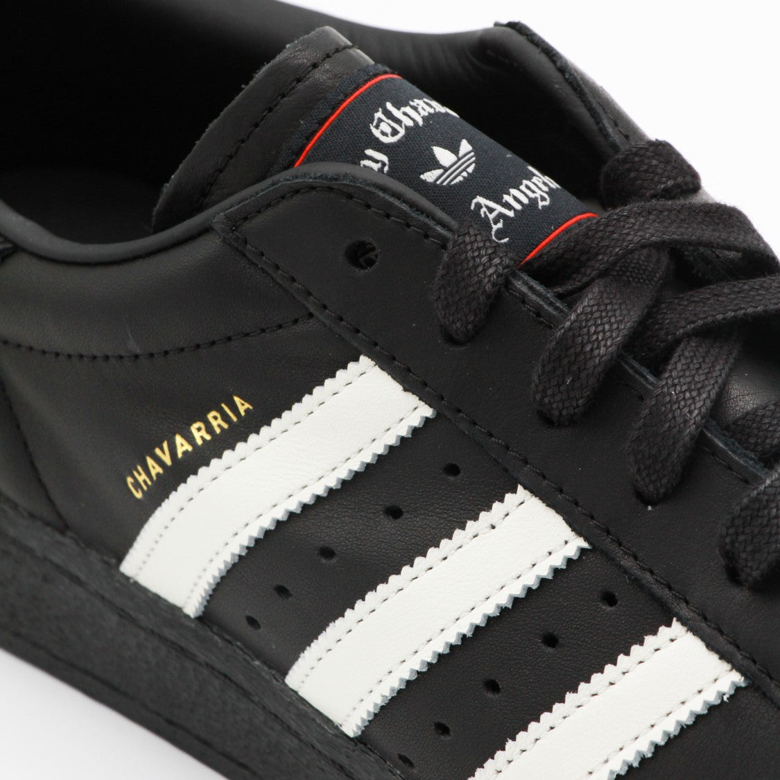 Adidas X Willy Chavarria Black Leather Superstar Sneakers