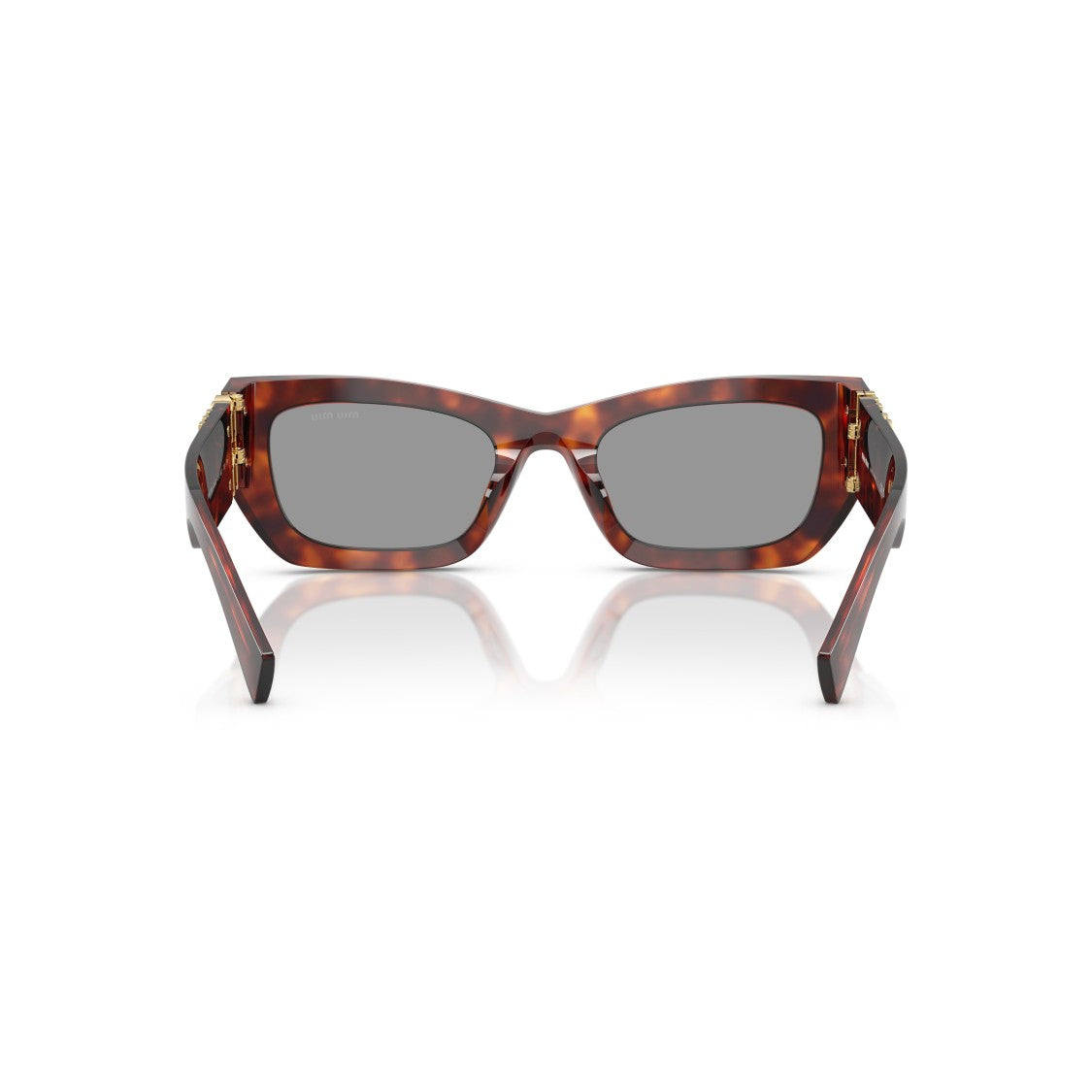 Miu Miu 0Mu 09Ws Angular Tortoiseshell Acetate Sunglasses
