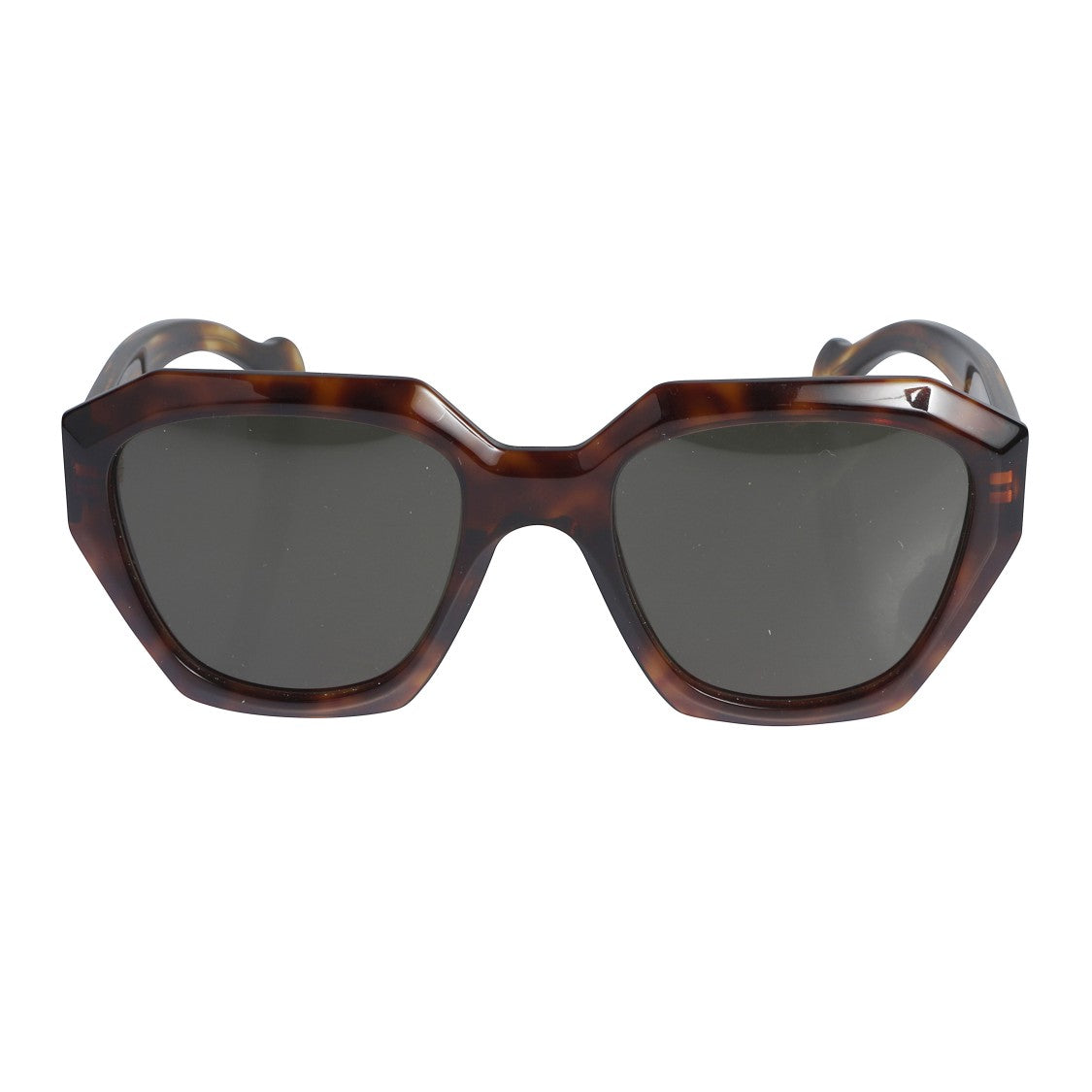 Kador Marilyn/K-S Geometric Tortoiseshell Sunglasses With Angular Lenses