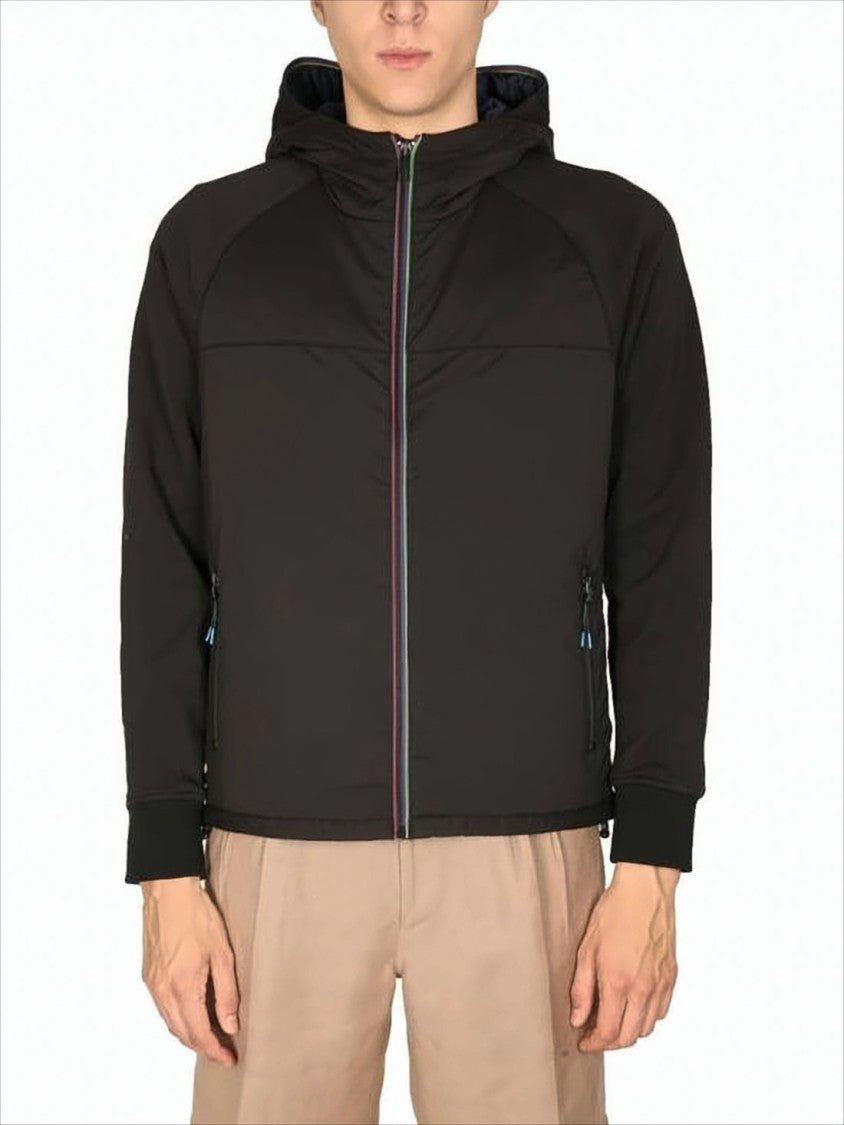 Paul Smith Hooded Zip-Up Jacket With Raglan Sleeves