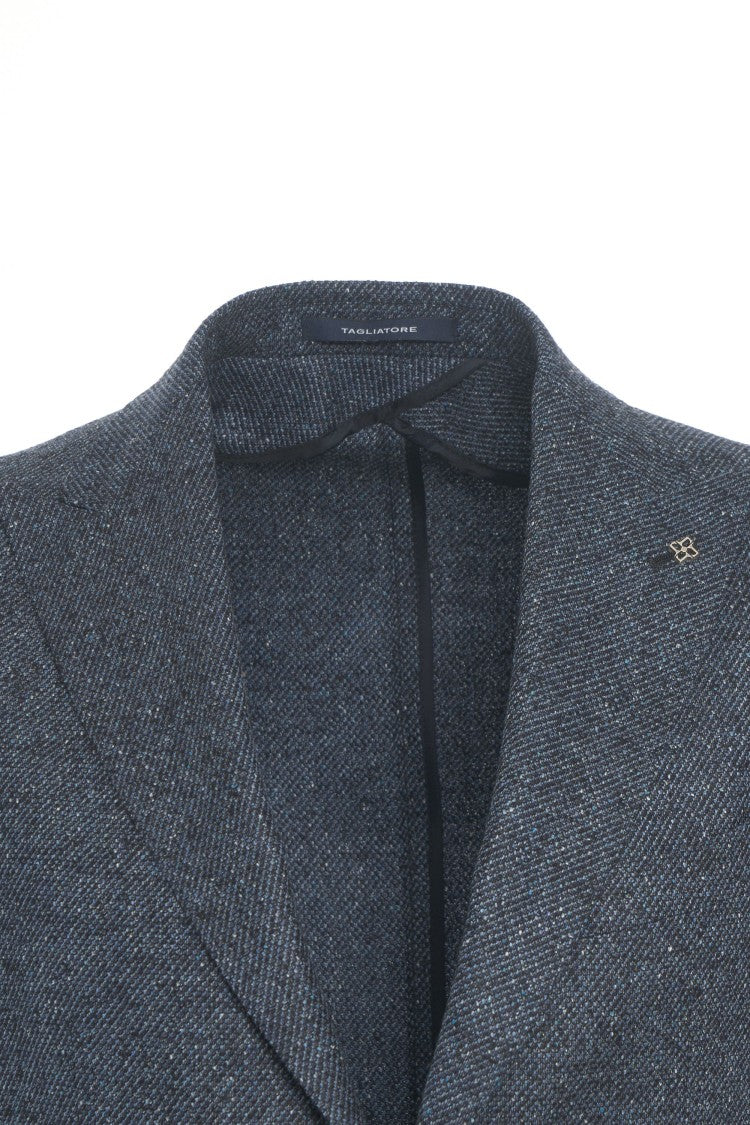 Tagliatore Tailored Wool Blazer With Single Button Closure