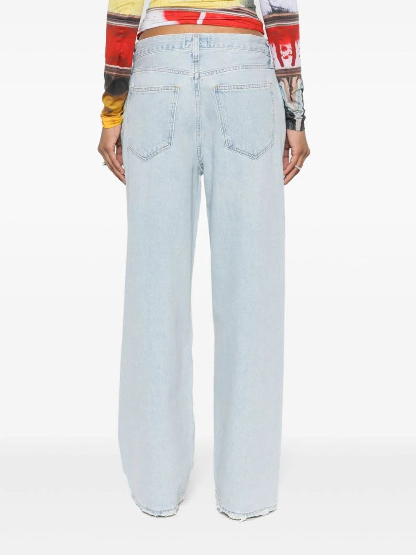 Agolde Low Slung Baggy Cotton Jeans