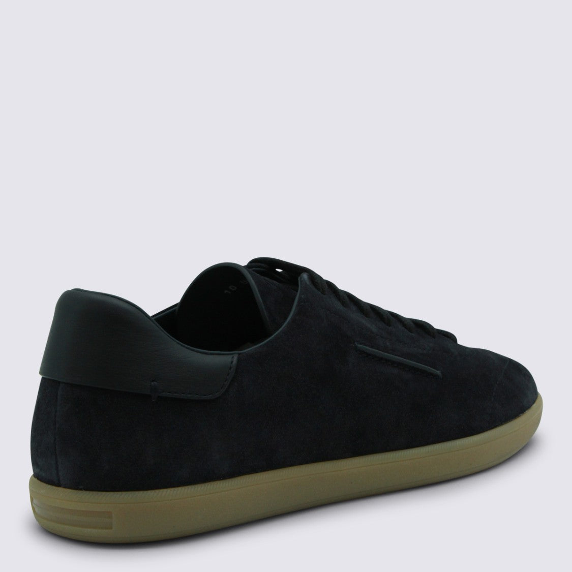Zegna Sleek Suede Sneakers With Padded Heel Collar