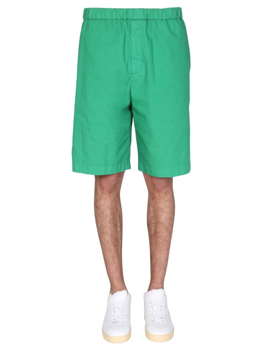 Jil Sander Bermuda Shorts With Adjustable Waistband