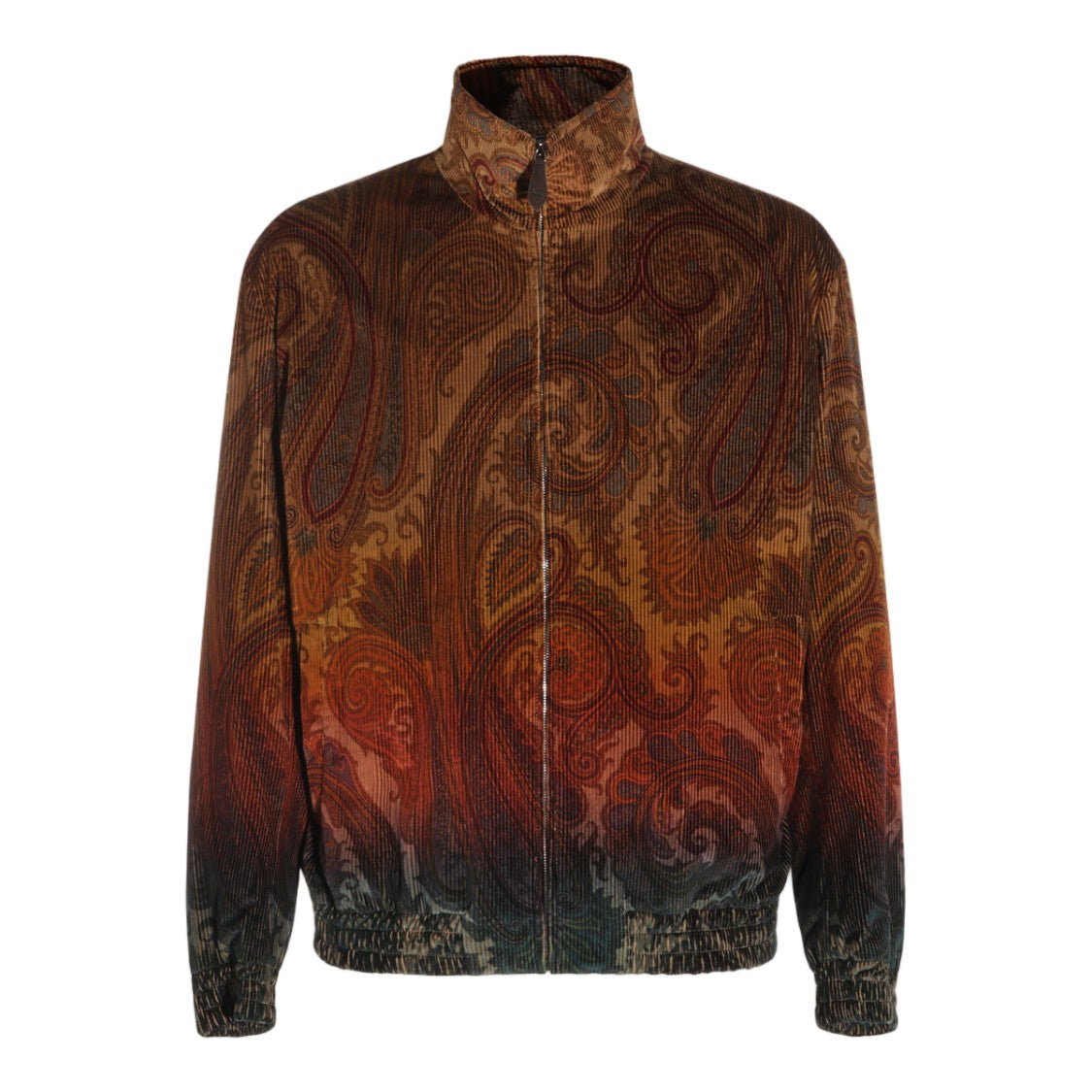 Etro Paisley Design Sweater With High Collar