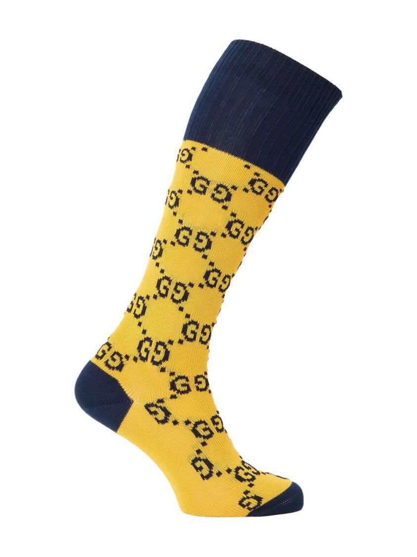Gucci Monogram Logo Long Socks