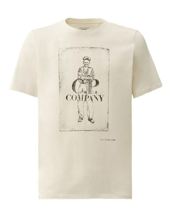 C.P. Company Vintage-Style Graphic Print Short-Sleeve T-Shirt