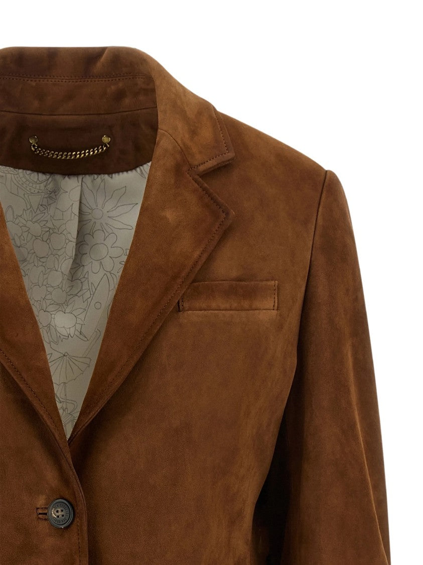 Golden Goose Brown Suede Journey Blazer