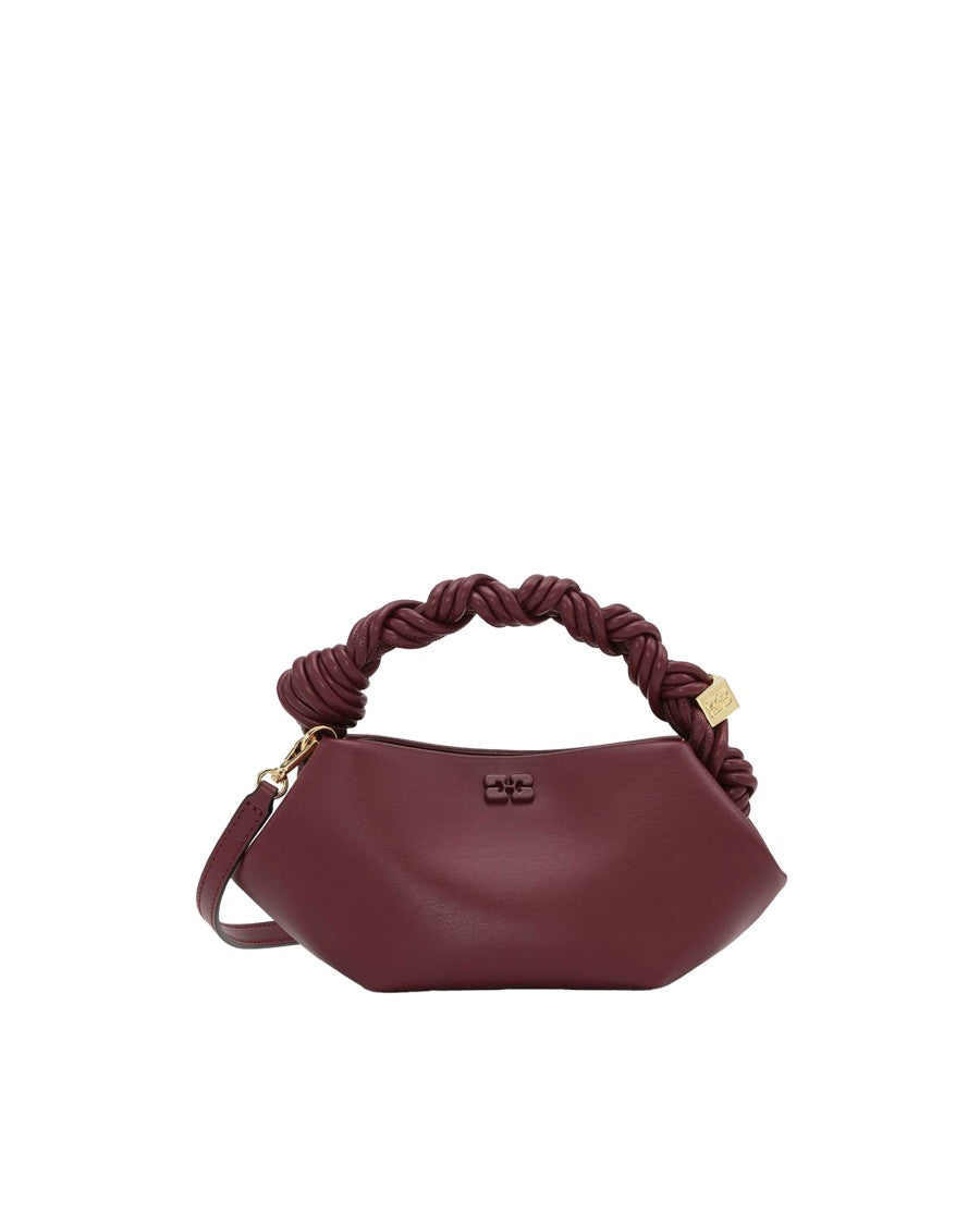 Ganni Mini Bou Bag With Twisted Handle And Butterfly Logo