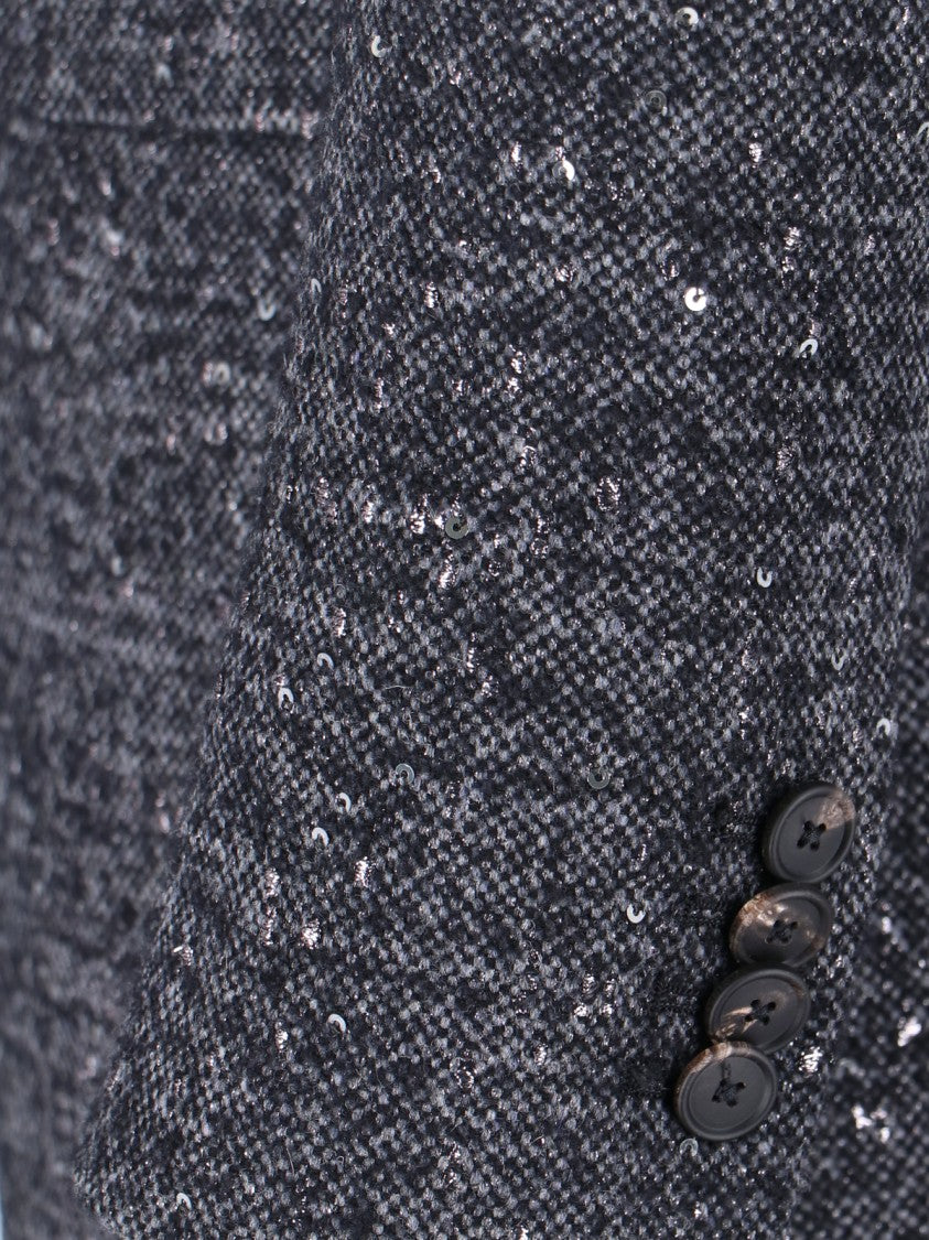 Tagliatore Tailored Grey Jacket With Sleek Silhouette