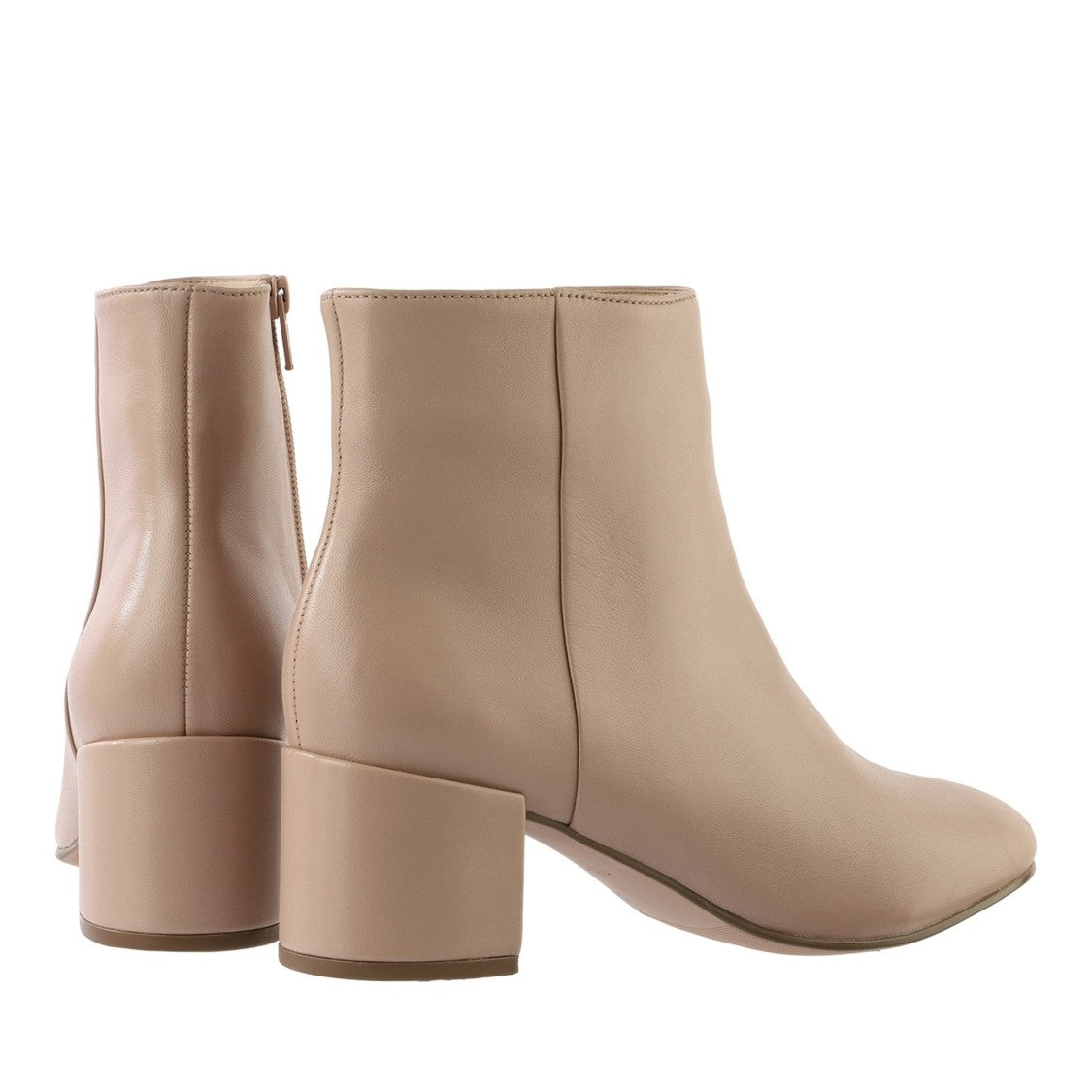 Högl Beige Daydream Leather Block Heel Boots