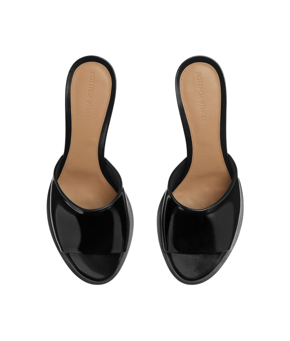 Bottega Veneta Black Calf Leather Heeled Shoes