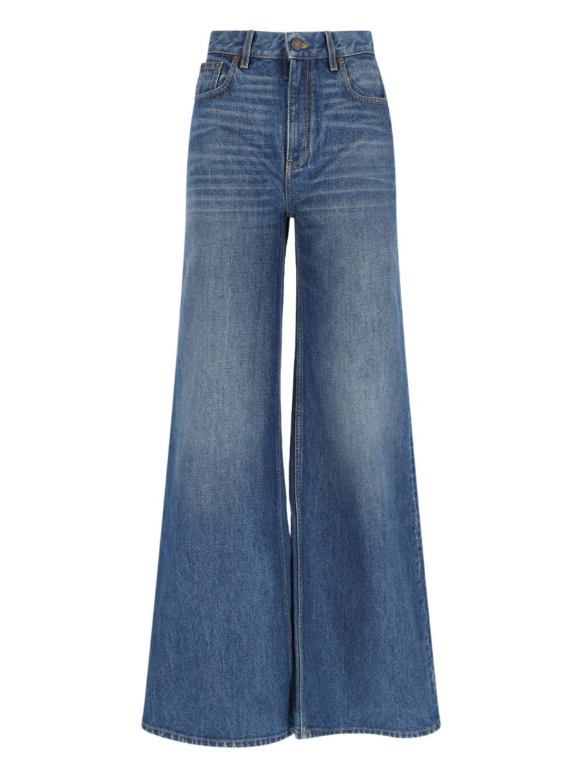 Chloé Wide-Leg Denim Palazzo Jeans