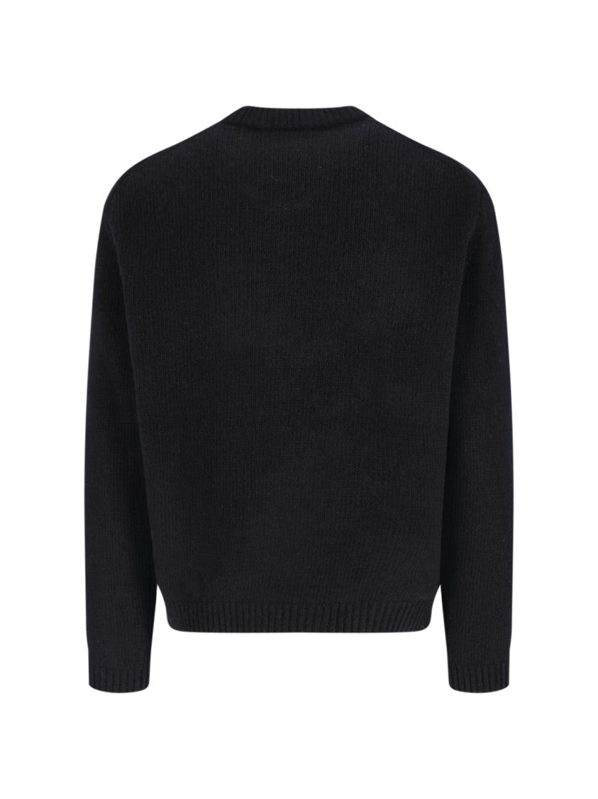 Maison Kitsuné Classic Minimalist Black Sweater