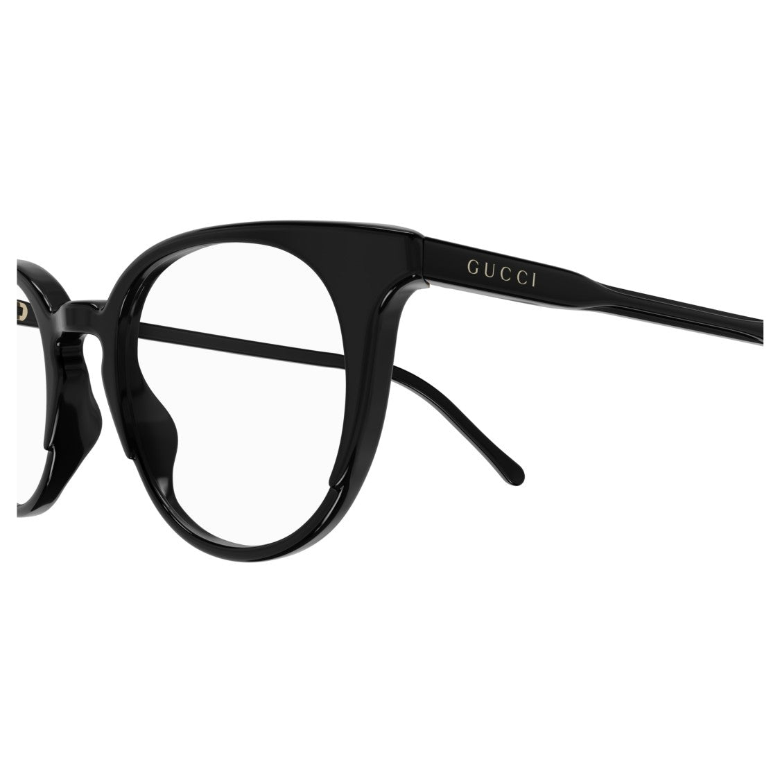 Gucci Gg1214o Classic Round Frame Black Acetate Eyeglasses