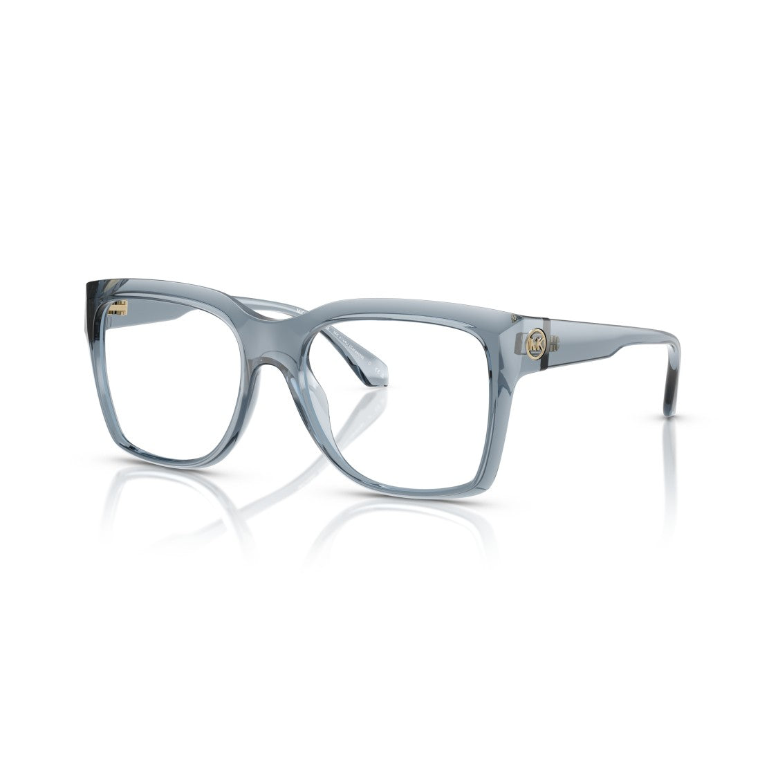 Michael Kors 0Mk4144u Oversized Square Grey Eyeglasses With Glossy Finish