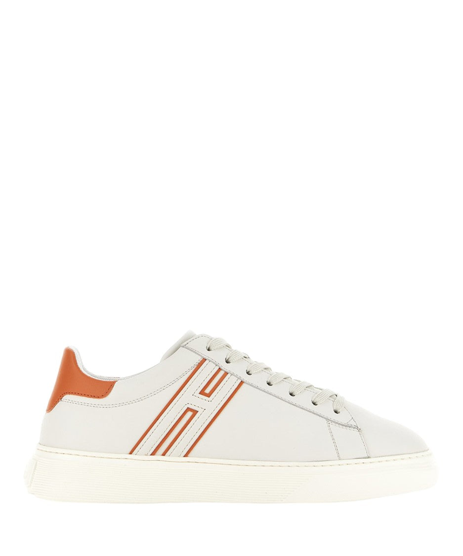 Hogan Low-Top Sneakers In Smooth White Leather
