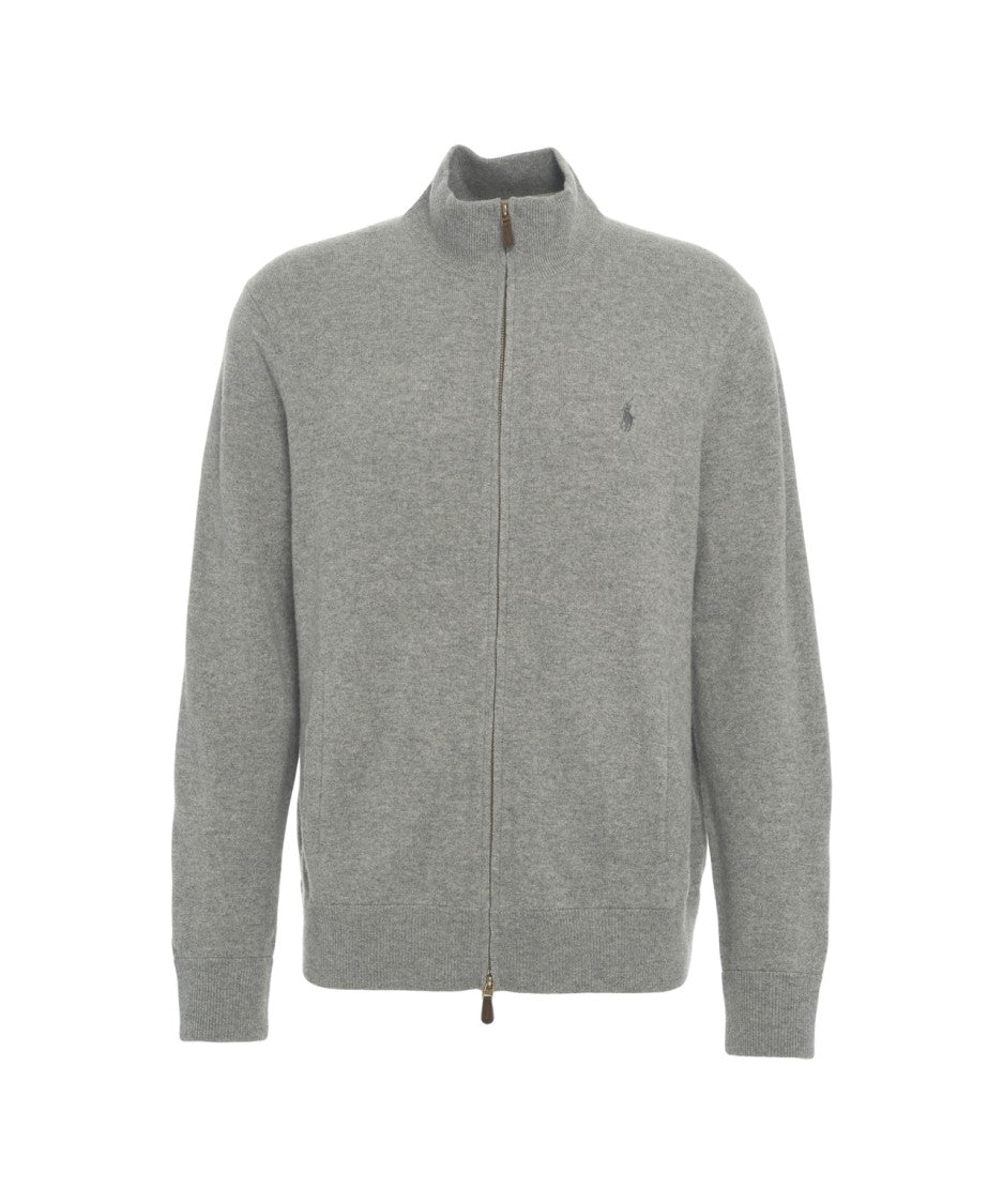 Polo Ralph Lauren Knit Zip-Through Sweatshirt With High Collar