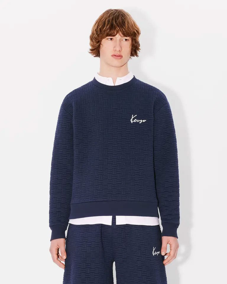 Kenzo Relief Jacquard Molleton Sweatshirt