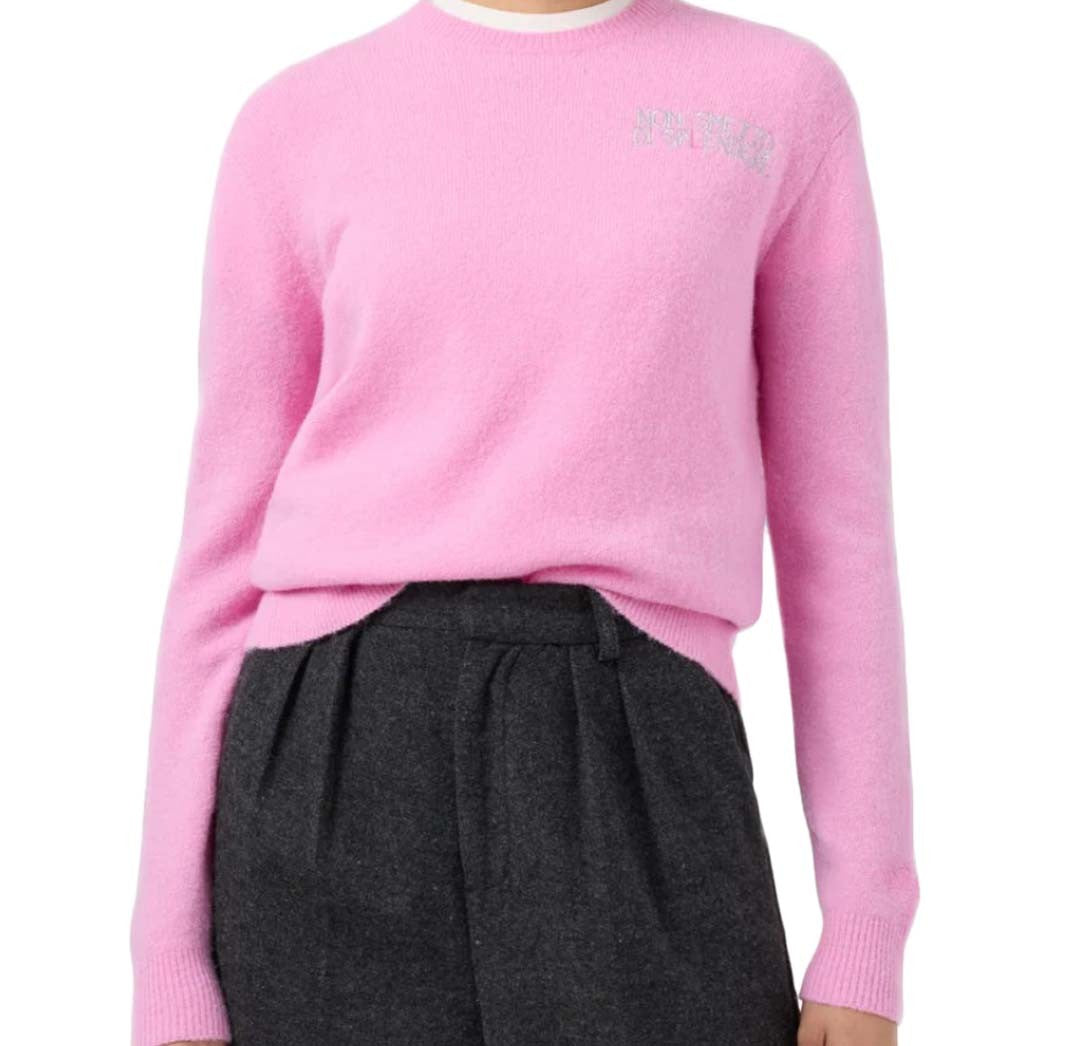 Mc2 Saint Barth Solid Soft Pink Long-Sleeved Pullover