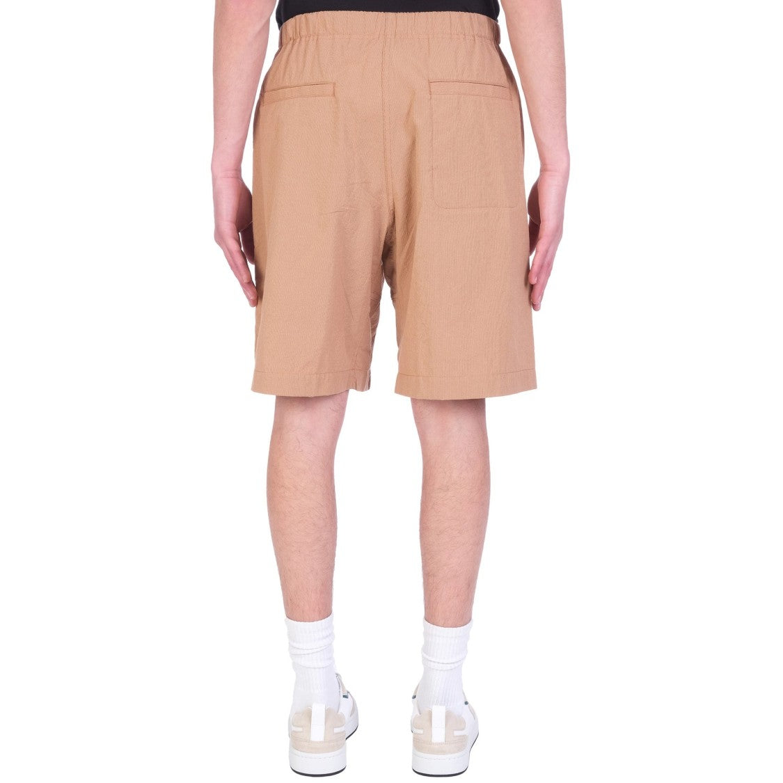 Kenzo Cotton Bermuda Shorts With Contrast Belt