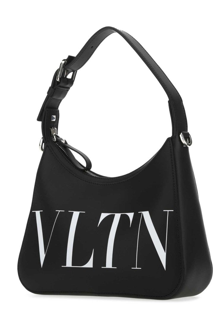 Valentino Garavani Black Leather Vltn Handbag