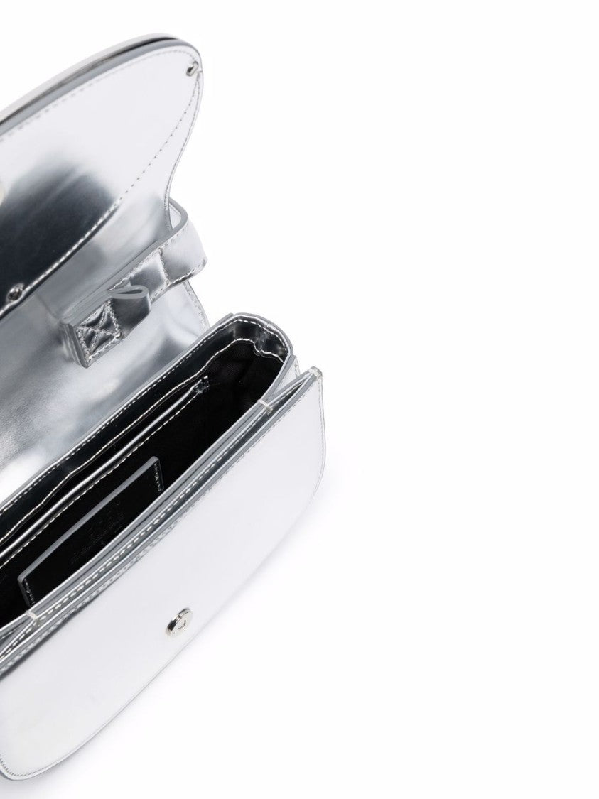 Diesel Shoulder Bag With Shiny Metallic Finish