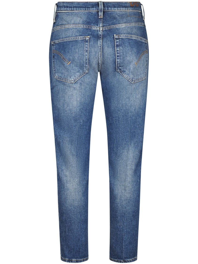 Dondup Carrot Cut Denim Trousers With Five-Pocket Design